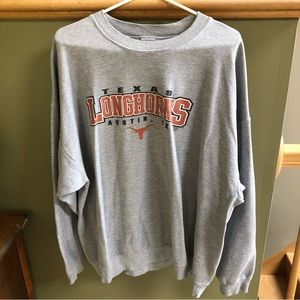 Texas Longhorns grey crew neck sweatshirt. Size 2XL